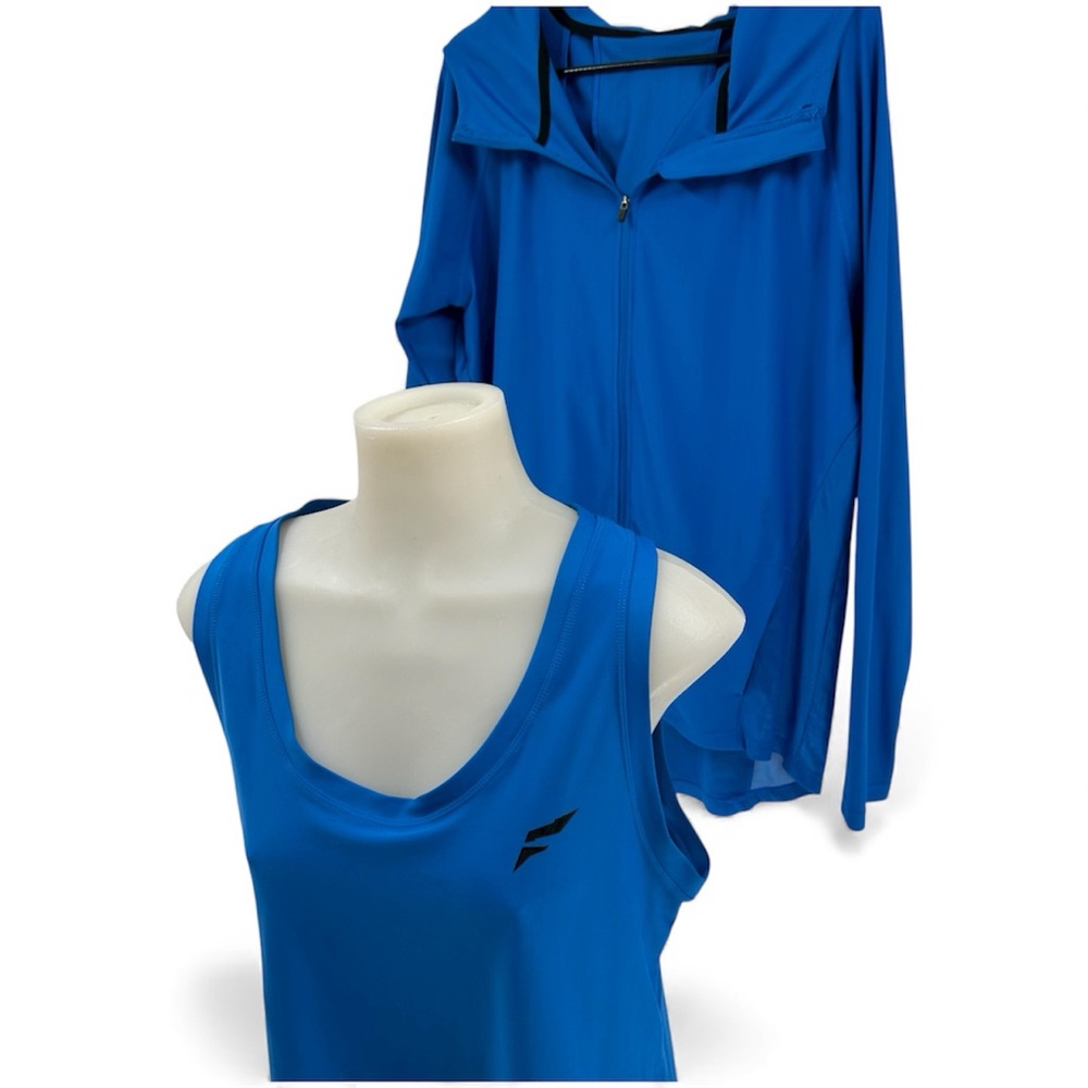 Flag Nor Fail Jacket & Workout Top 2 Piece Set Bl… - image 2